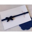 Cinta lazo de cordón - Azul marino